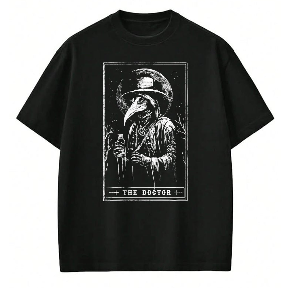 Best Doctor Shirt, Funny Doctor UnisexT-Shirt/Hoodie/Sweatshirt HLT00 - Plague Doctor Tarot Card Shirt Horror Death Occult Satanic T-Shirt