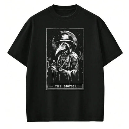 Best Doctor Shirt, Funny Doctor UnisexT-Shirt/Hoodie/Sweatshirt HLT00 - Plague Doctor Tarot Card Shirt Horror Death Occult Satanic T-Shirt