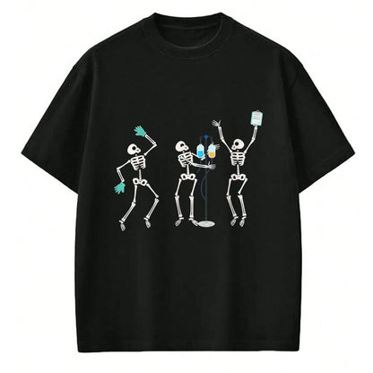 Best Doctor Shirt, Funny Doctor UnisexT-Shirt/Hoodie/Sweatshirt HLT00 - Medical Skeleton Dance Funny Healthcare Halloween Doctor Tee T-Shirt, Women, Black, X-Large