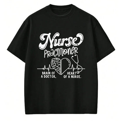 Best Doctor Shirt, Funny Doctor UnisexT-Shirt/Hoodie/Sweatshirt HLT00 - Nurse Practitioner Brain of A Doctor Heart of A Nurse T-Shirt