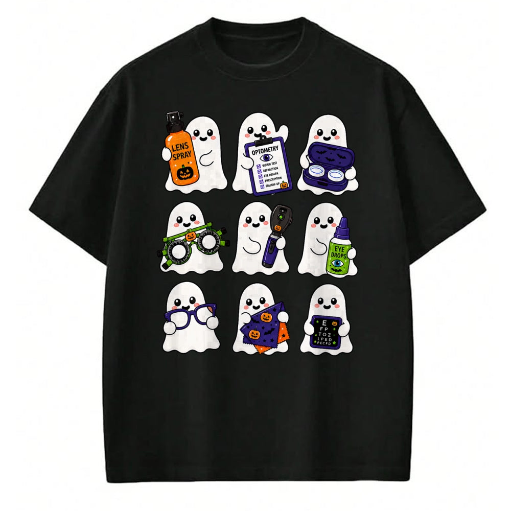 Best Doctor Shirt, Funny Doctor UnisexT-Shirt/Hoodie/Sweatshirt HLT00 - Cute Optometry Ghost Halloween Spooky Optometrist Crew EyeDr T-Shirt