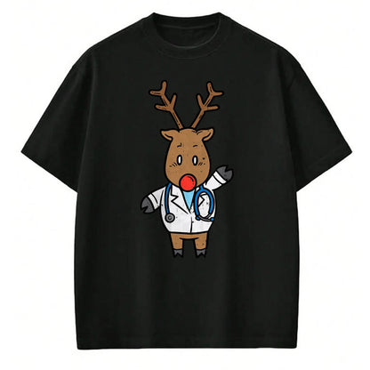 Best Doctor Shirt, Funny Doctor UnisexT-Shirt/Hoodie/Sweatshirt HLT00 - Reindeer Doctor Nurse Stethoscope Medical Christmas PJ T-Shirt