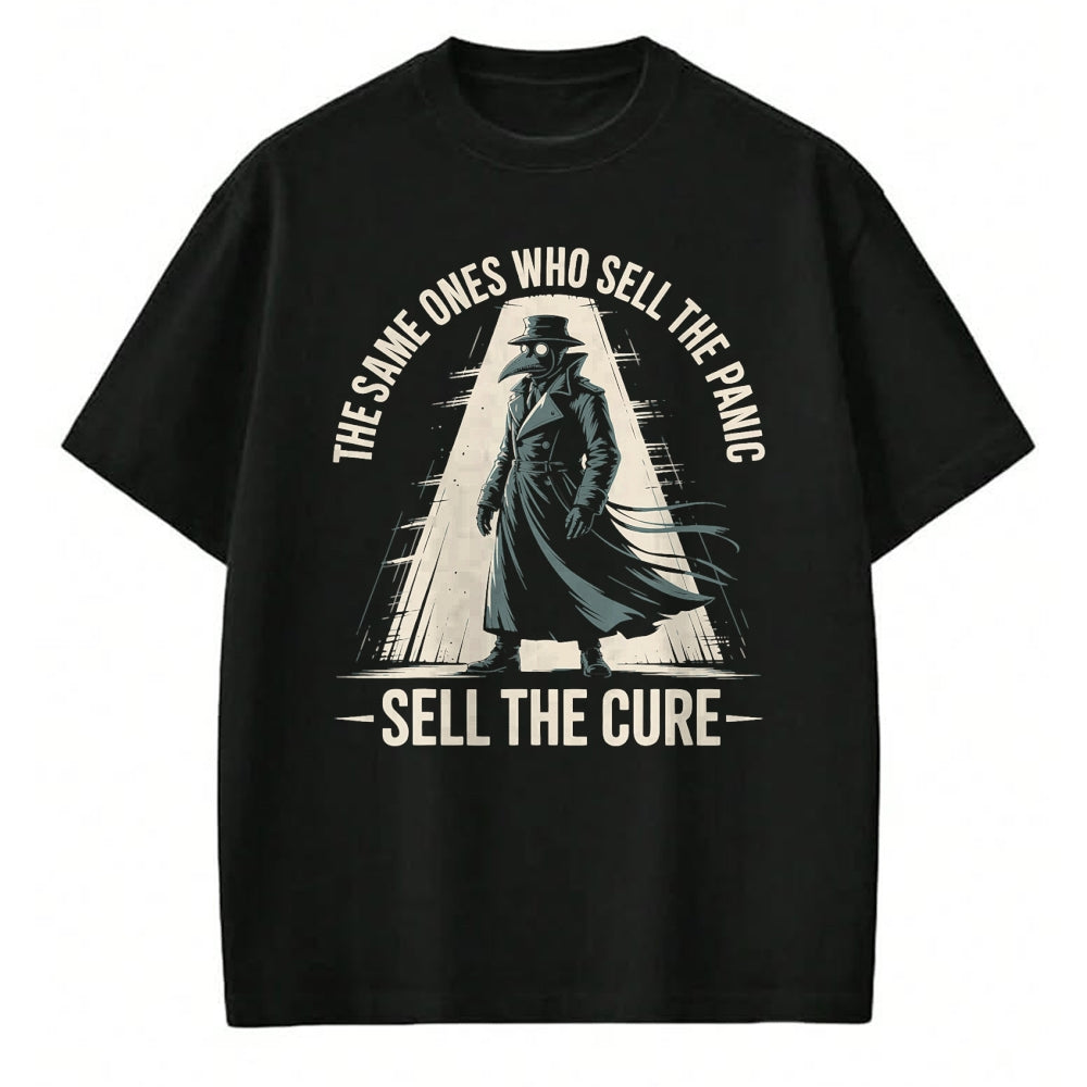 Best Doctor Shirt, Funny Doctor UnisexT-Shirt/Hoodie/Sweatshirt HLT00 - Plague Doctor Sell The Panic T-Shirt
