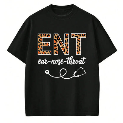 Best Doctor Shirt, Funny Doctor UnisexT-Shirt/Hoodie/Sweatshirt HLT00 - Otolaryngology Otolaryngologist Leopard Ear Nose Throat ENT T-Shirt