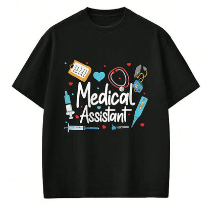 Best Doctor Shirt, Funny Doctor UnisexT-Shirt/Hoodie/Sweatshirt HLT00 - Medical Assistant MA CMA Nursing Doctor Assistant Student T-Shirt, Men, Black, Large