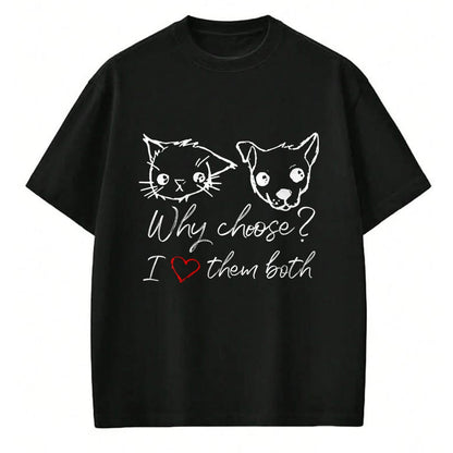 Cat Love Shirt, Funny Cat Lover Gift UnisexT-Shirt/Hoodie/Sweatshirt HLT00 - Cat and Dog Lover I Love Puppies and Kittens T-Shirt (1)