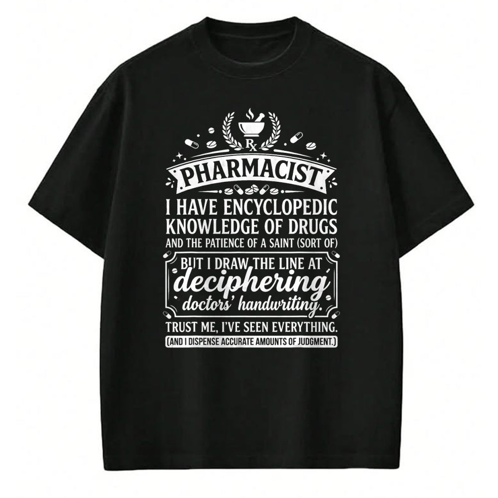 Best Doctor Shirt, Funny Doctor UnisexT-Shirt/Hoodie/Sweatshirt HLT00 - Funny Pharmacist Typography Quote Doctors Handwriting T-Shirt