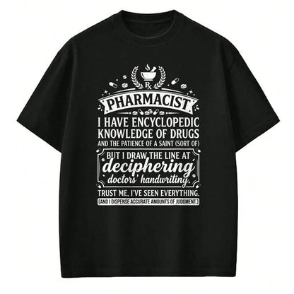 Best Doctor Shirt, Funny Doctor UnisexT-Shirt/Hoodie/Sweatshirt HLT00 - Funny Pharmacist Typography Quote Doctors Handwriting T-Shirt