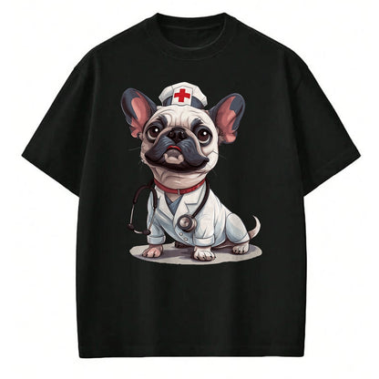 Best Doctor Shirt, Funny Doctor UnisexT-Shirt/Hoodie/Sweatshirt HLT00 - French Bulldog Nurse Dog Doctor Stethoscope T-Shirt