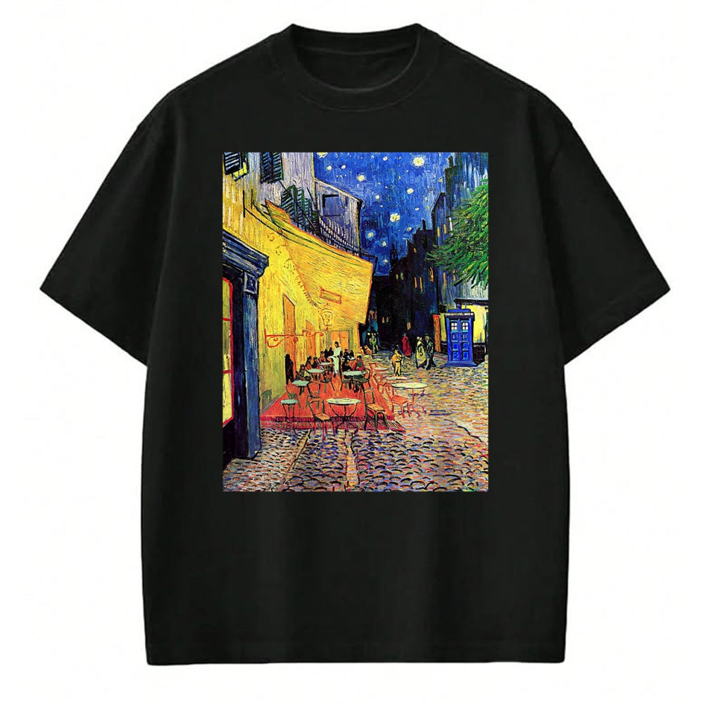 Best Doctor Shirt, Funny Doctor UnisexT-Shirt/Hoodie/Sweatshirt HLT00 - Cafe Terrace at Night Doctor Visit T-Shirt
