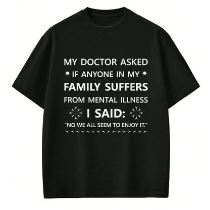 Best Doctor Shirt, Funny Doctor UnisexT-Shirt/Hoodie/Sweatshirt HLT00 - Funny Sarcastic Family Quote My Doctor Asked Joke T-Shirt
