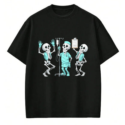 Best Doctor Shirt, Funny Doctor UnisexT-Shirt/Hoodie/Sweatshirt HLT00 - Funny Skeleton Doctor Halloween Humor for Nurses T-Shirt