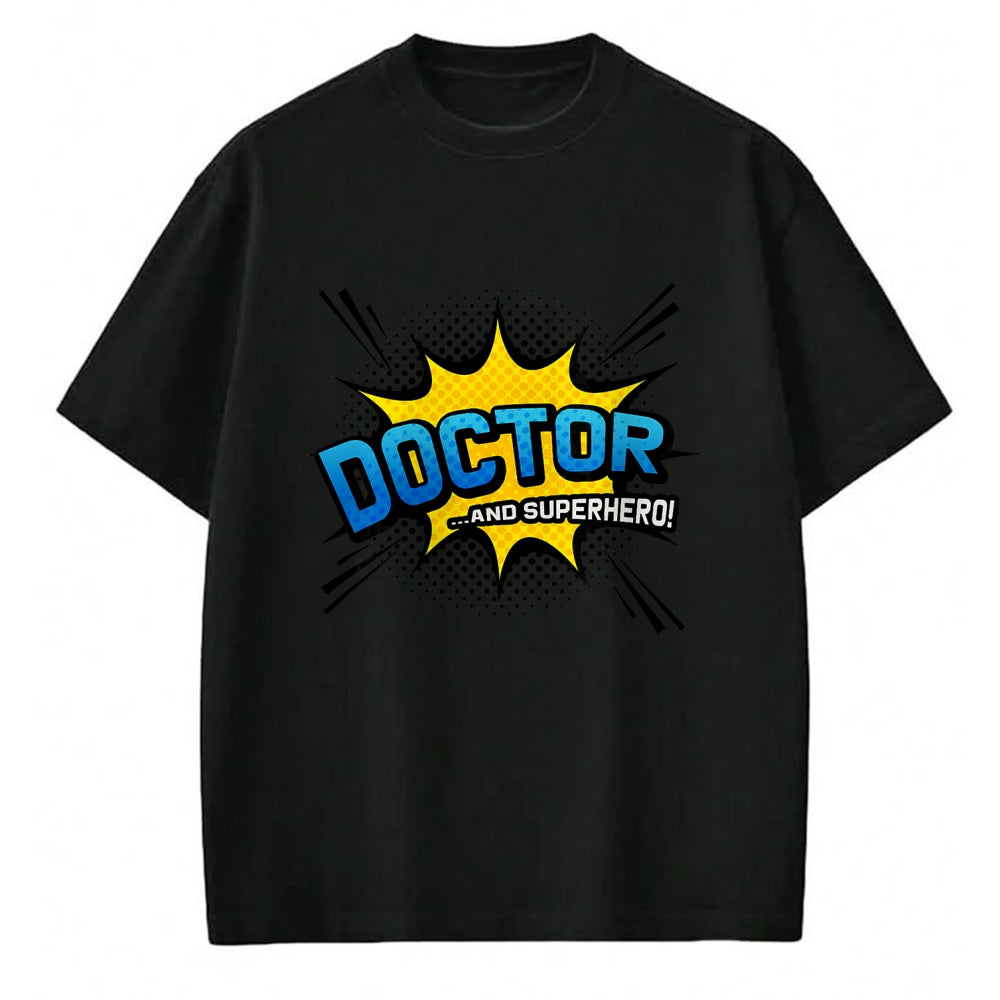 Best Doctor Shirt, Funny Doctor UnisexT-Shirt/Hoodie/Sweatshirt HLT00 - Doctor & Superhero - Comic Book Style T-Shirt
