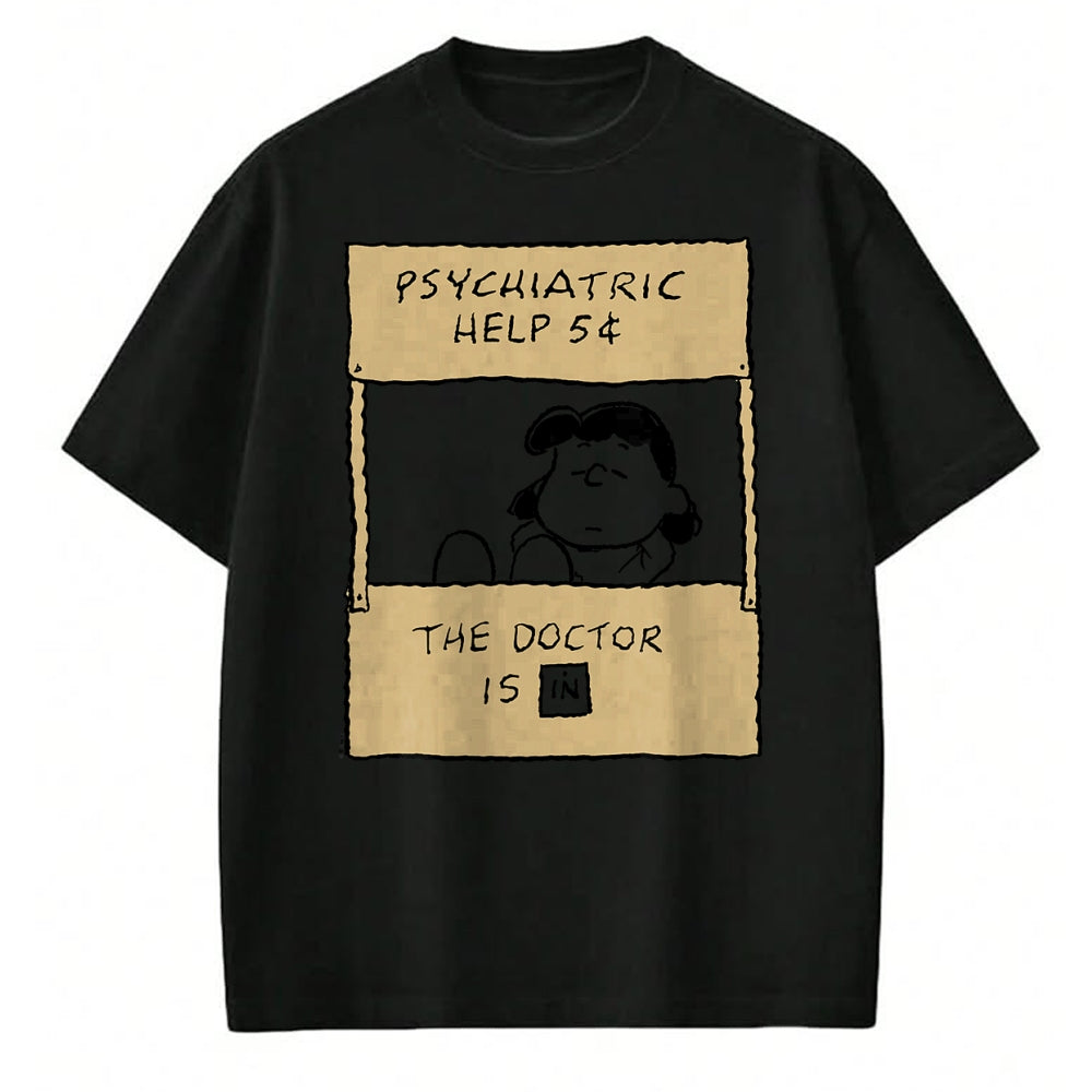Best Doctor Shirt, Funny Doctor UnisexT-Shirt/Hoodie/Sweatshirt HLT00 - Peanuts - Lucy Doctor is in T-Shirt