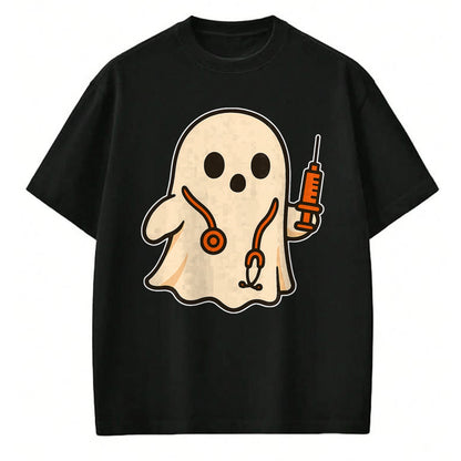 Best Doctor Shirt, Funny Doctor UnisexT-Shirt/Hoodie/Sweatshirt HLT00 - Doctor Ghost with Stethoscope T-Shirt