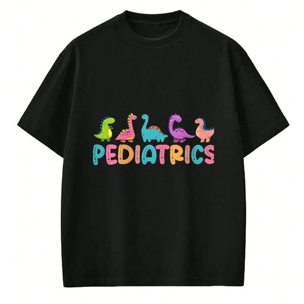 Best Doctor Shirt, Funny Doctor UnisexT-Shirt/Hoodie/Sweatshirt HLT00 - Pediatrics Dinosaurs Peds Nurse Crew Appreciation Pediatric T-Shirt, Men, Black, 3X-Large