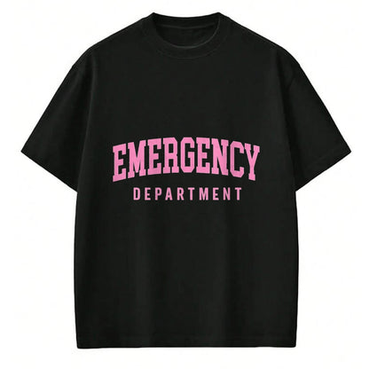 Best Doctor Shirt, Funny Doctor UnisexT-Shirt/Hoodie/Sweatshirt HLT00 - ER Nurses Emergency Department Nurses ER Doctor Retro Pink T-Shirt, Men, Black, 3X-Large