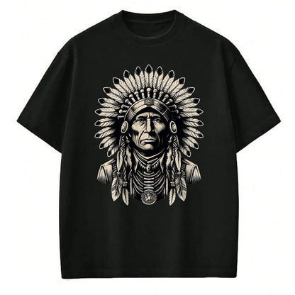 Native American T-Shirts, Vintage Native American Unisex T-Shirt/Hoodie/Sweatshirt HLT00 - Headdress Chief Ancestors Vintage, Native American Indian