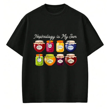 Best Doctor Shirt, Funny Doctor UnisexT-Shirt/Hoodie/Sweatshirt HLT00 - Nephrology is My Jam Kidney Doctor Renal Care Nurse RN LPN T-Shirt, Men, Black, 3X-Large