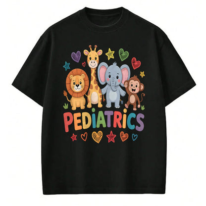 Best Doctor Shirt, Funny Doctor UnisexT-Shirt/Hoodie/Sweatshirt HLT00 - Pediatrics Jungle Animals Pediatric Nurse Doctor T-Shirt