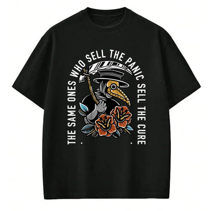 Best Doctor Shirt, Funny Doctor UnisexT-Shirt/Hoodie/Sweatshirt HLT00 - The Same Ones Who Sell The Panic Sell The Cure Plague Doctor T-Shirt
