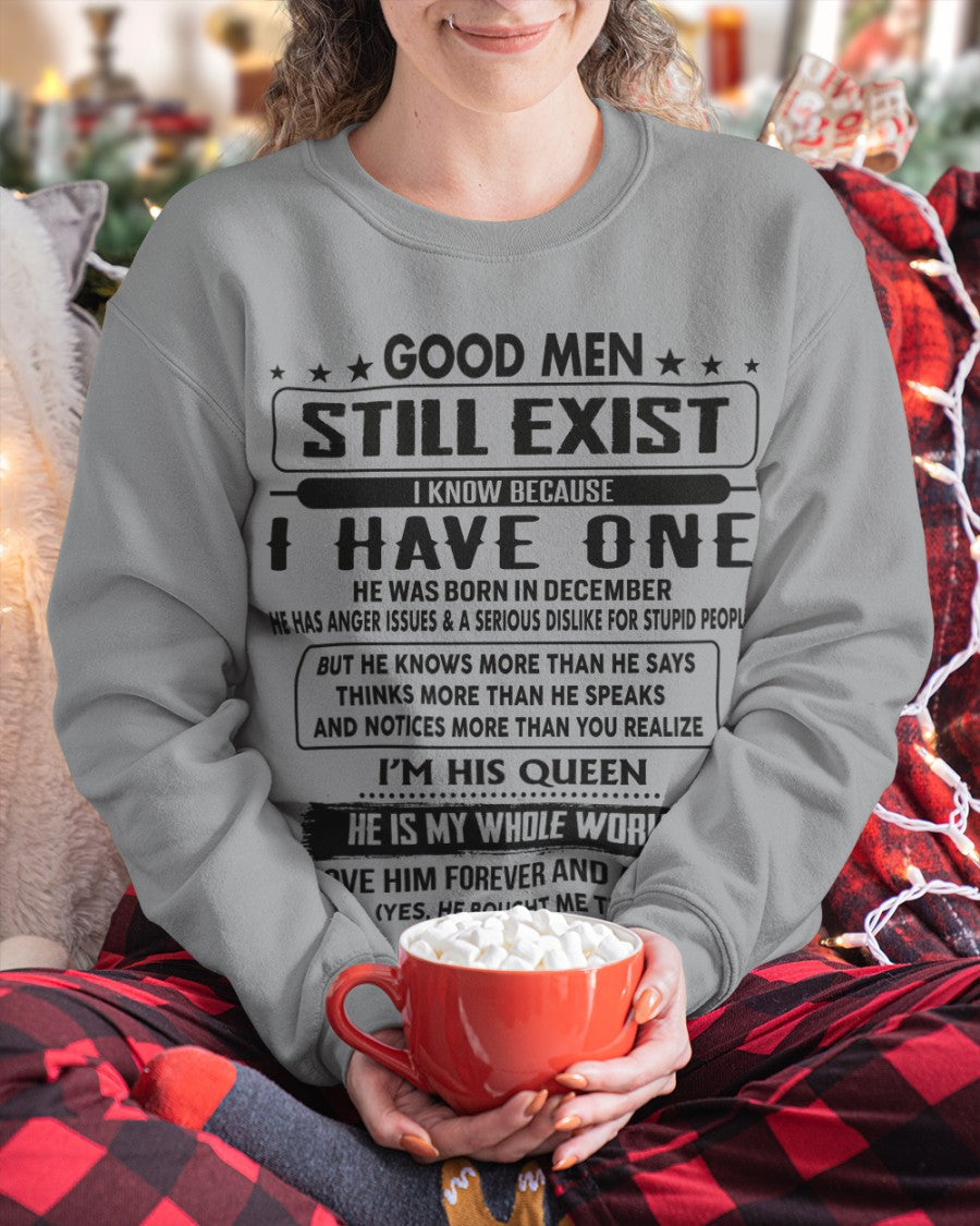 December - Good men Still Exist - gift for your girlfriend, wife from Husband - TRNN12 (SKU-GM-12)