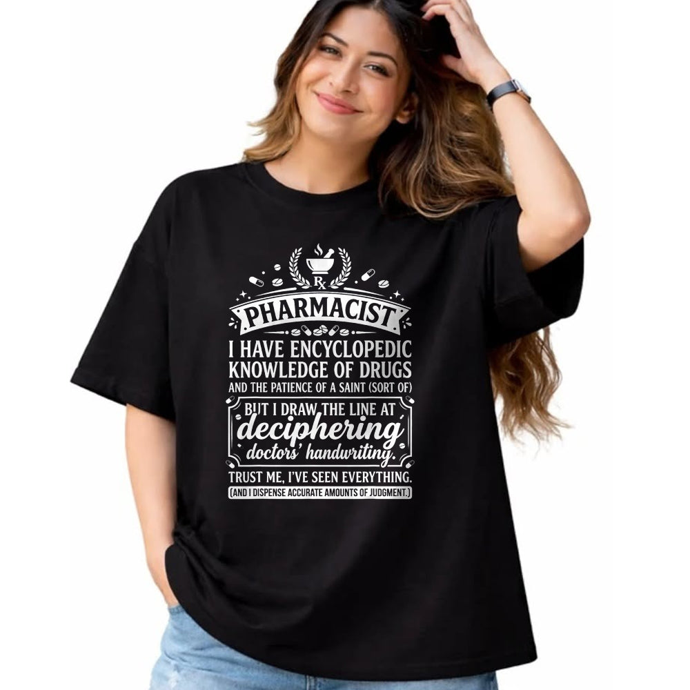 Best Doctor Shirt, Funny Doctor UnisexT-Shirt/Hoodie/Sweatshirt HLT00 - Funny Pharmacist Typography Quote Doctors Handwriting T-Shirt