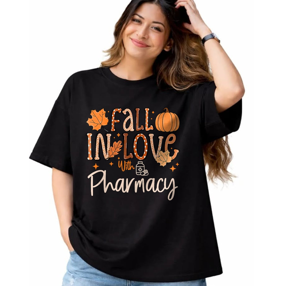 Best Doctor Shirt, Funny Doctor UnisexT-Shirt/Hoodie/Sweatshirt HLT00 - Fall in Love with Pharmacy CPHT Pharmacist Technician Autumn T-Shirt