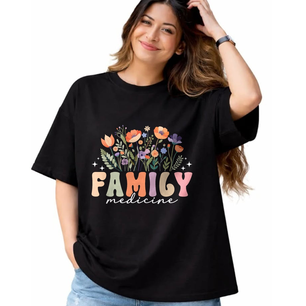 Best Doctor Shirt, Funny Doctor UnisexT-Shirt/Hoodie/Sweatshirt HLT00 - Family Medicine Flowers Family Medicine Doctor T-Shirt