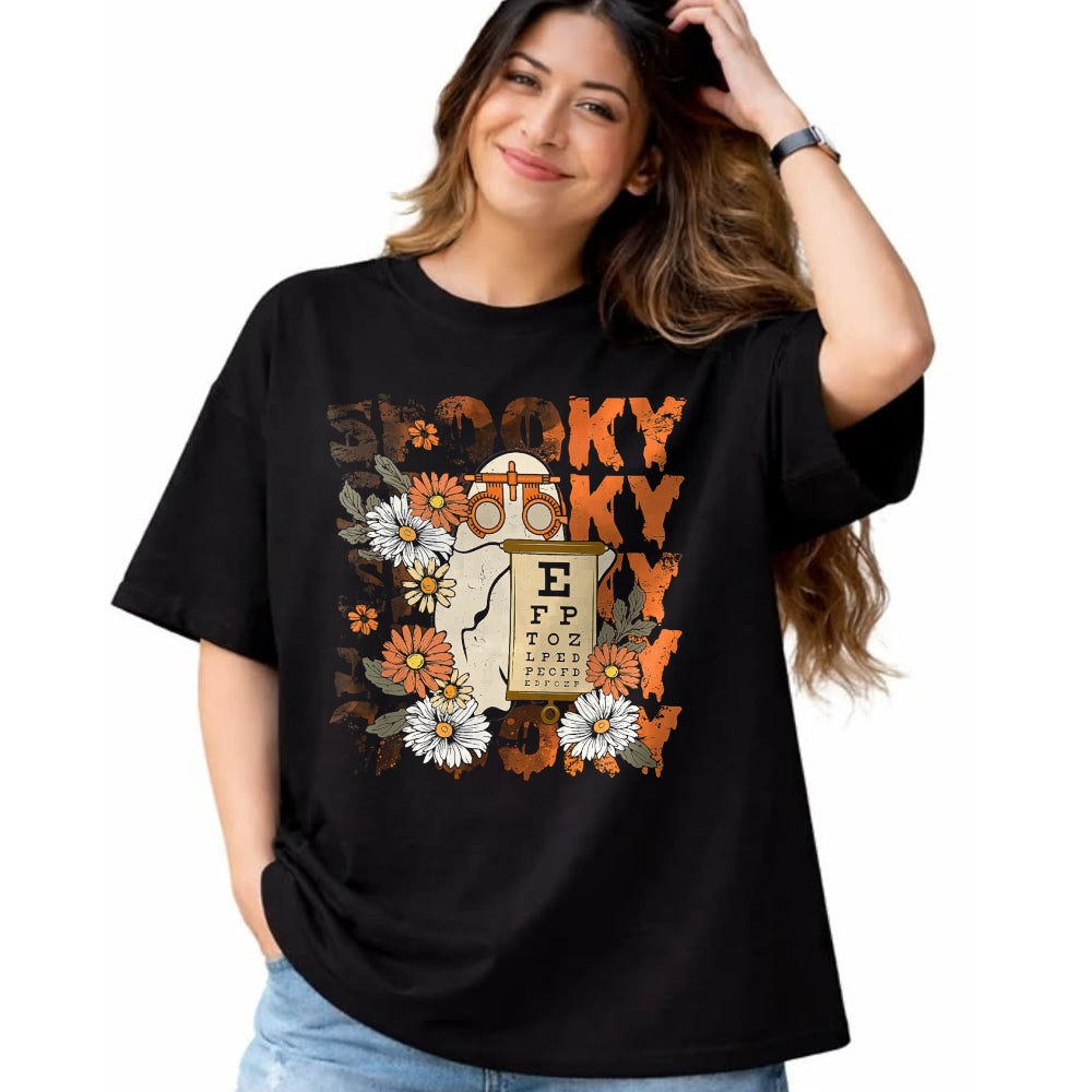 Best Doctor Shirt, Funny Doctor UnisexT-Shirt/Hoodie/Sweatshirt HLT00 - Spooky Ghost Boo Vision Squad Optometrist Halloween Eye Dr T-Shirt