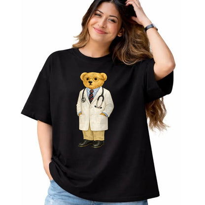 Best Doctor Shirt, Funny Doctor UnisexT-Shirt/Hoodie/Sweatshirt HLT00 - Gift for Doctor Bear with Glasses Teddy T-Shirt