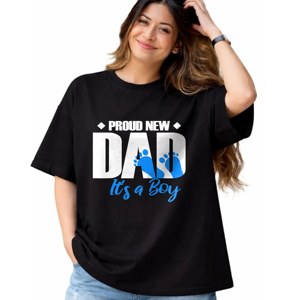Gift for Dad Shirt, Funny Dad Unisex T-Shirt/Hoodie/Sweatshirt HLT00 – Mens Proud New Dad It_s A Boy T-Shirt