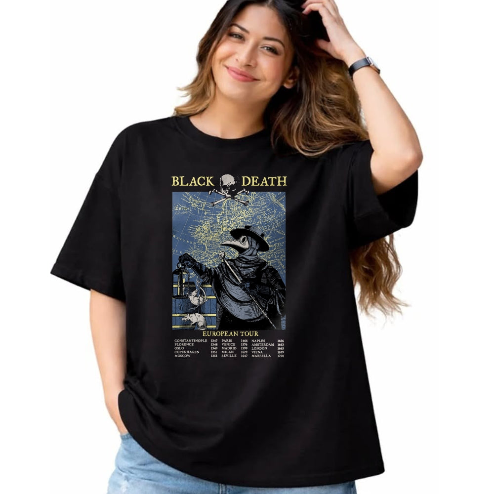 Best Doctor Shirt, Funny Doctor UnisexT-Shirt/Hoodie/Sweatshirt HLT00 - Plague Mask Doctor Plague Black Death European Tour T-Shirt