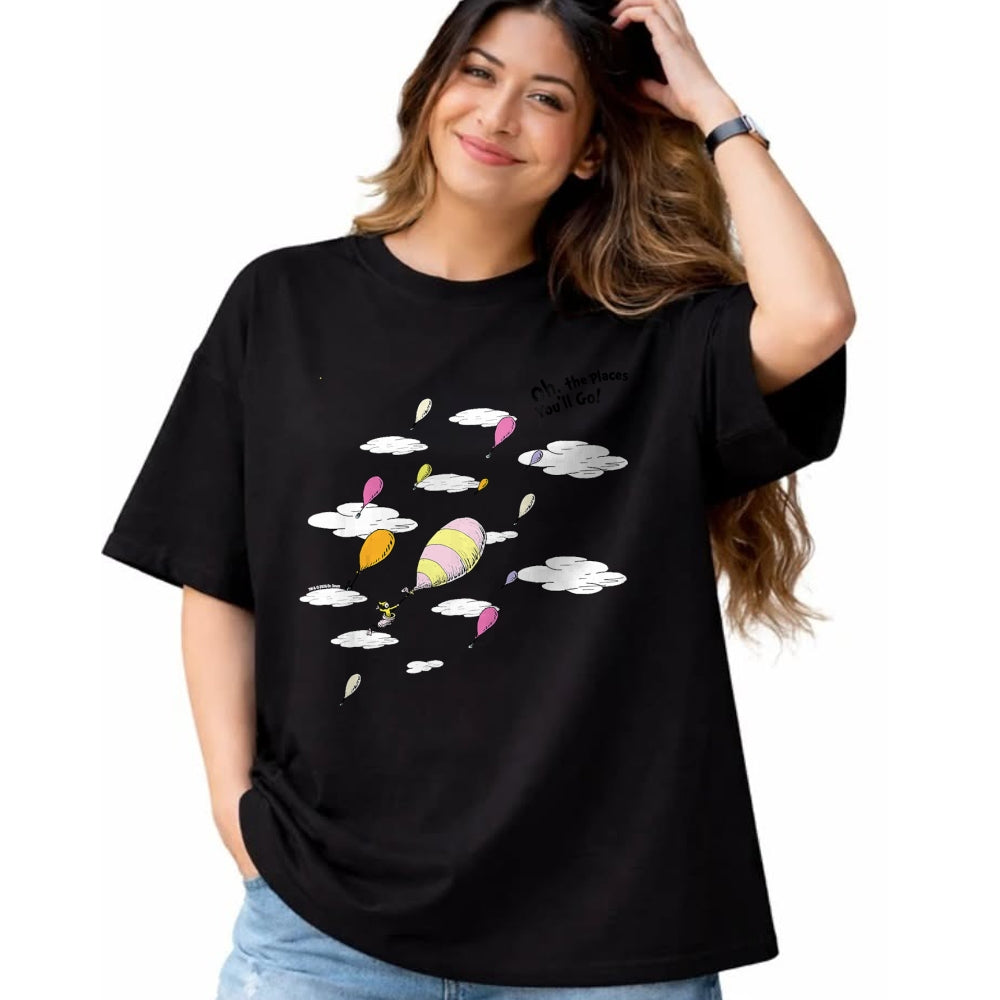 Best Doctor Shirt, Funny Doctor UnisexT-Shirt/Hoodie/Sweatshirt HLT00 - Dr. Seuss Oh the Places You_ll Go, Hot Air Balloons T-Shirt