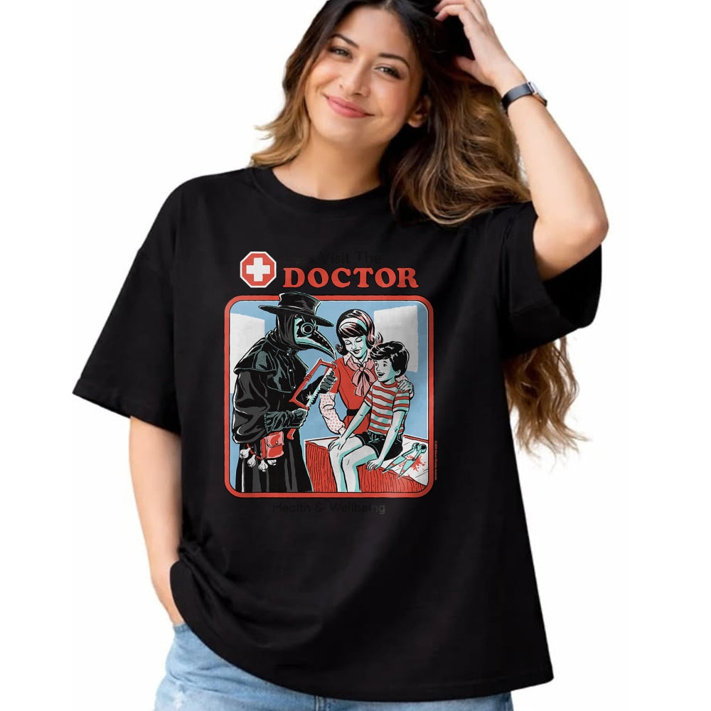 Best Doctor Shirt, Funny Doctor UnisexT-Shirt/Hoodie/Sweatshirt HLT00 - Let's Visit the Doctor Plague Retro Funny Adult Humor T-Shirt