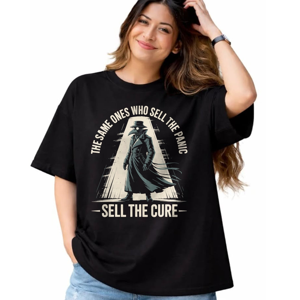 Best Doctor Shirt, Funny Doctor UnisexT-Shirt/Hoodie/Sweatshirt HLT00 - Plague Doctor Sell The Panic T-Shirt