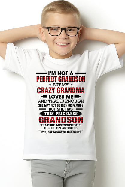 NOT PERFECT, JUST GRANDMA’S FAVORITE GRANDSON - FROM GRANDMA - TRNN00 (SKU2606-362-00)