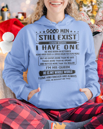 October - Good men Still Exist - gift for your girlfriend, wife from Husband - TRNN10 (SKU-GM-10)