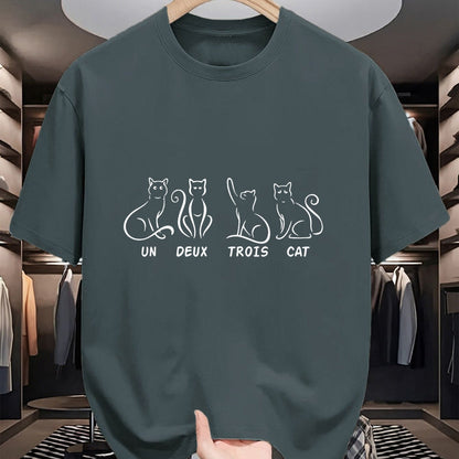 Cat Love Shirt, Funny Cat Lover Gift UnisexT-Shirt/Hoodie/Sweatshirt HLT00 - Un Deux Trois Cat - Cats, Rentents, House Tiger T-Shirt