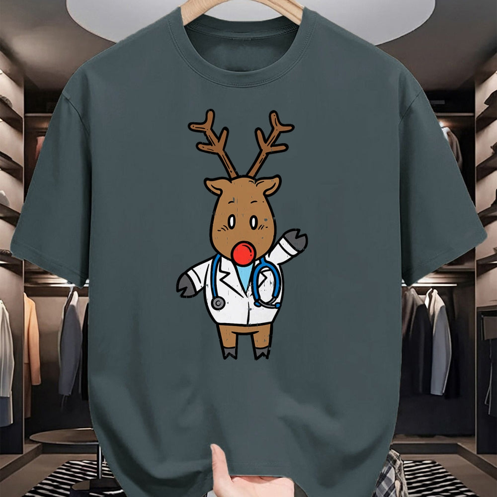 Best Doctor Shirt, Funny Doctor UnisexT-Shirt/Hoodie/Sweatshirt HLT00 - Reindeer Doctor Nurse Stethoscope Medical Christmas PJ T-Shirt
