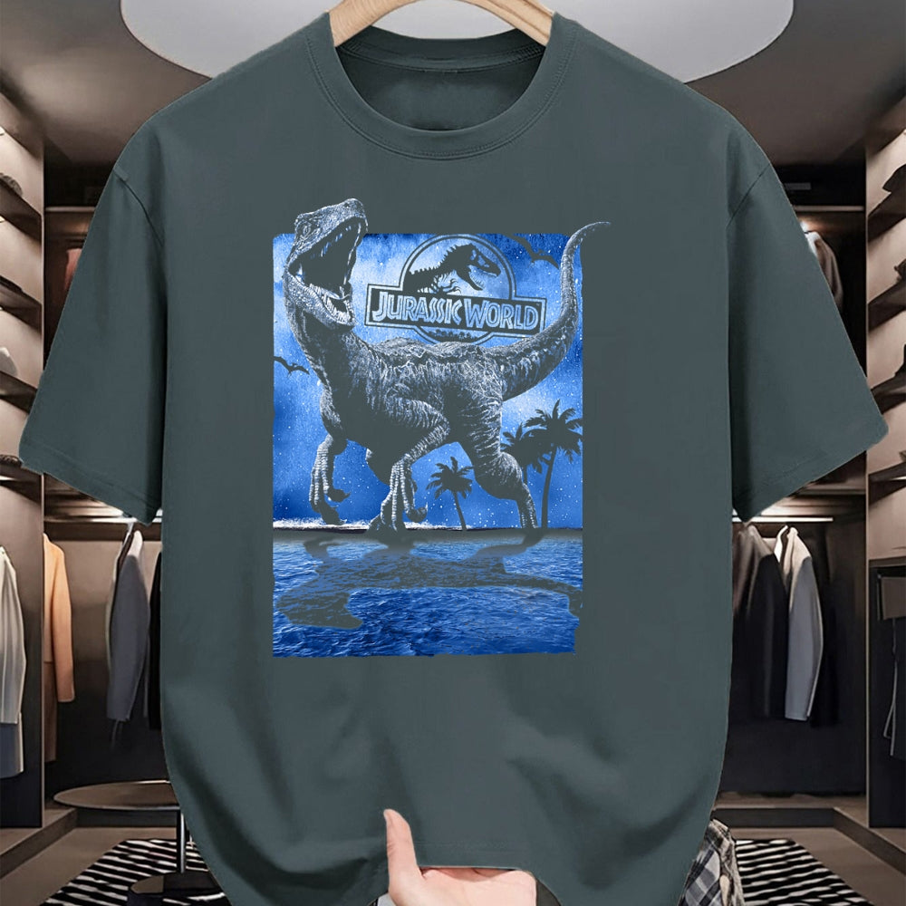 Best Dinosaur Lover Shirt, Funny Dinosaur UnisexT-Shirt/Hoodie/Sweatshirt HLT00 - Jurassic World Raptor Moon Light Logo Graphic T-Shirt T-Shirt