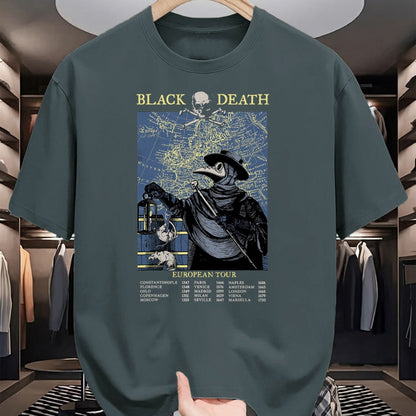 Best Doctor Shirt, Funny Doctor UnisexT-Shirt/Hoodie/Sweatshirt HLT00 - Plague Mask Doctor Plague Black Death European Tour T-Shirt