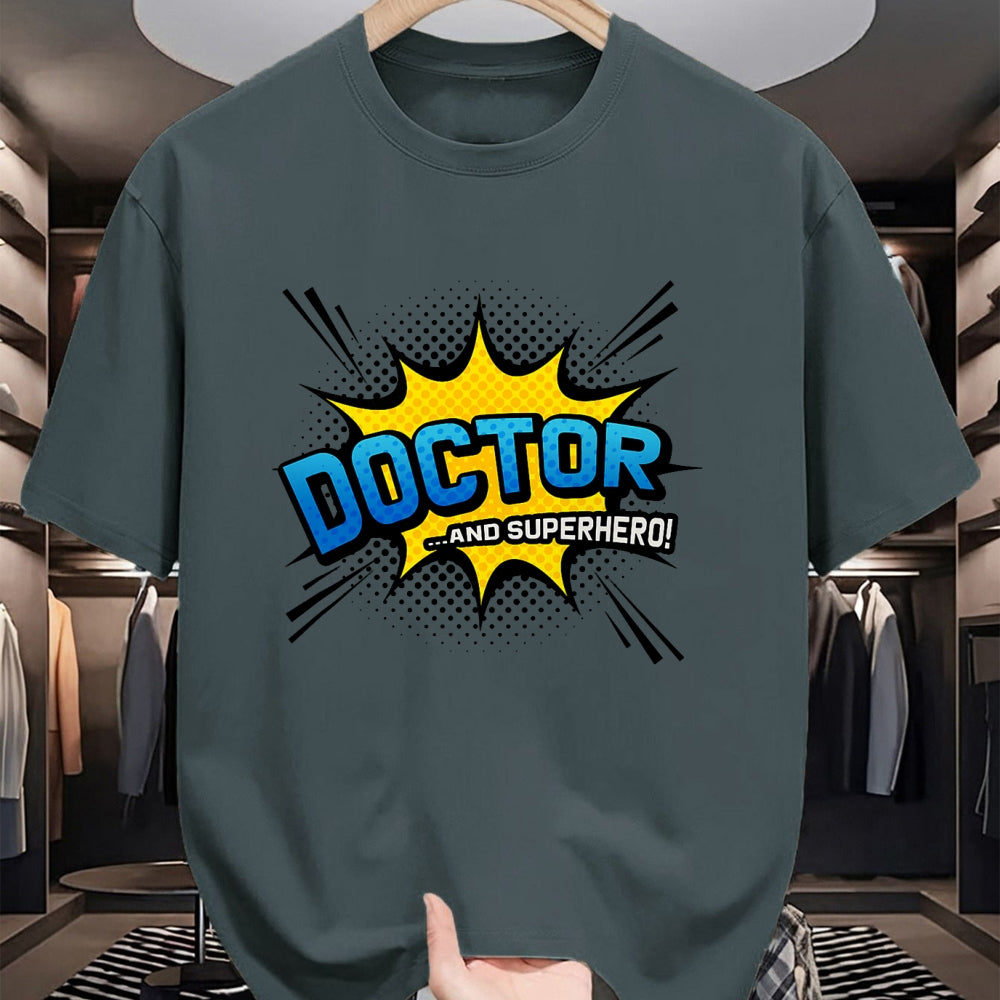 Best Doctor Shirt, Funny Doctor UnisexT-Shirt/Hoodie/Sweatshirt HLT00 - Doctor & Superhero - Comic Book Style T-Shirt