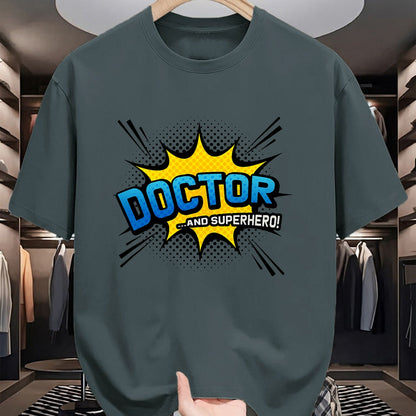 Best Doctor Shirt, Funny Doctor UnisexT-Shirt/Hoodie/Sweatshirt HLT00 - Doctor & Superhero - Comic Book Style T-Shirt