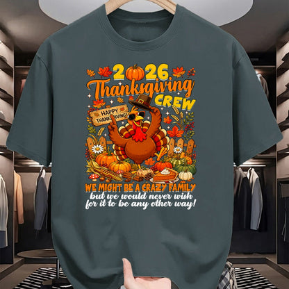 Best Thanksgiving Family Shirt , Funny Thanksgiving UnisexT-Shirt/Hoodie/Sweatshirt HLT00 - Family Thanksgiving Matching Family 2026 Thanksgiving Crew T-Shirt