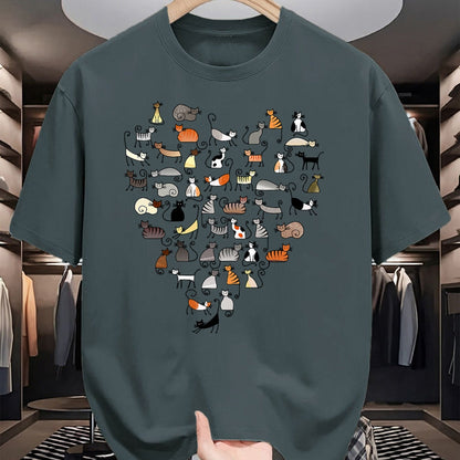 Cat Love Shirt, Funny Cat Lover Gift UnisexT-Shirt/Hoodie/Sweatshirt HLT00 - 50 Cats Fifty Multicolor Cats women_s T-Shirt