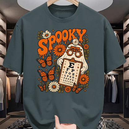 Best Doctor Shirt, Funny Doctor UnisexT-Shirt/Hoodie/Sweatshirt HLT00 - Spooky Ghost Boo Vision Squad Optometrist Halloween Eye Dr T-Shirt