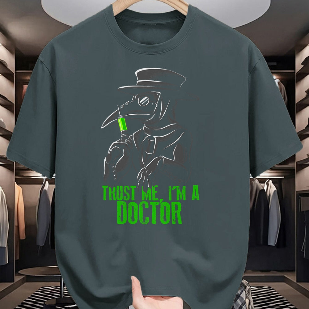 Best Doctor Shirt, Funny Doctor UnisexT-Shirt/Hoodie/Sweatshirt HLT00 - Trust Me I'm A Doctor, Goth Medieval Plague Doctor T-Shirt Small