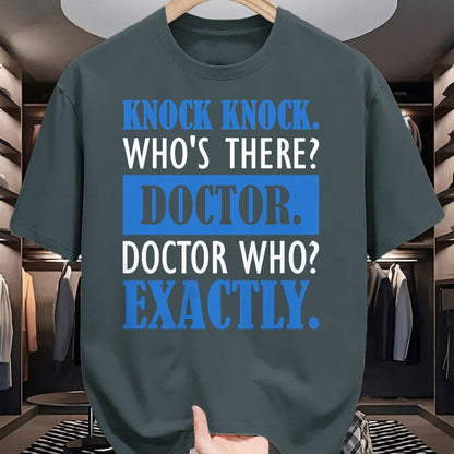 Best Doctor Shirt, Funny Doctor UnisexT-Shirt/Hoodie/Sweatshirt HLT00 - Funny Knock Knock. Who's There Doctor T-Shirt