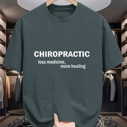 Best Doctor Shirt, Funny Doctor UnisexT-Shirt/Hoodie/Sweatshirt HLT00 - Less medicine more healing funny Chiropractic T-Shirt